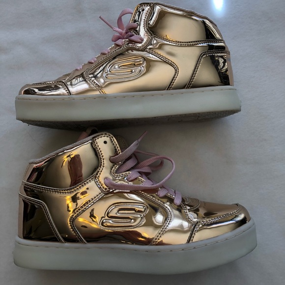 Sketchers Rose Gold Energy Lights. Size 4.5. - Picture 7 of 8